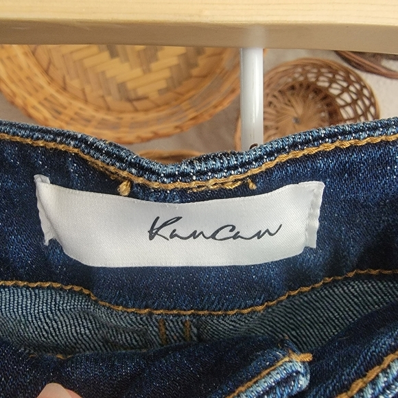 Kancan Wide Leg Trouser Dark Wash - Picture 3 of 8